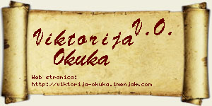 Viktorija Okuka vizit kartica